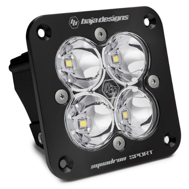 Picture of Flush Mount LED Spot Clear Black Squadron Sport Baja Designs