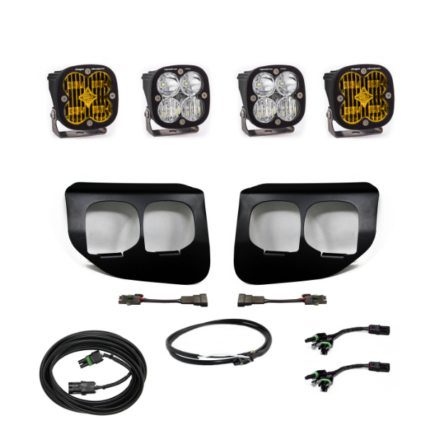 Picture of Ford Super Duty (20-On) Fog Lights Dual FPK Amber SAE/Pro DC Baja Designs