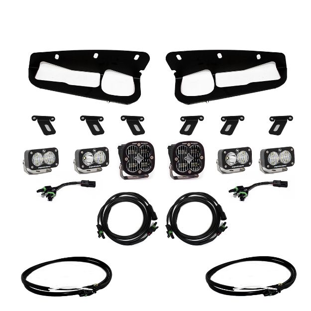 Picture of Bronco Clear SAE Fog Pocket Kit 21-Up Ford Bronco w/Upfitter Baja Designs