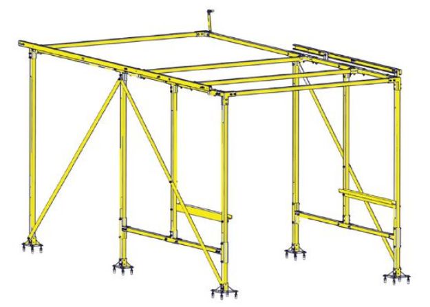 Picture of WS Framework for RAM 1500-2500 6.5  Foot Bed, 23 Inch Roof