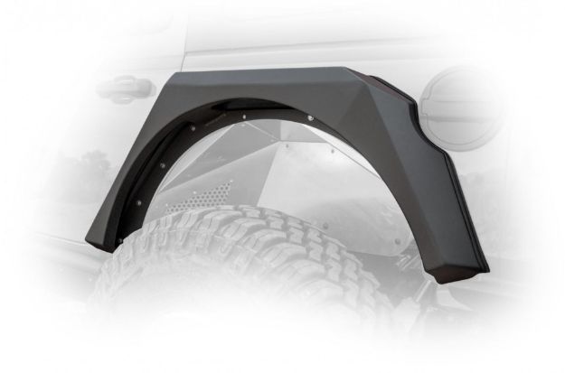 Picture of Jeep JL Armor Fenders with LED Turn Signal Lights 18-Present Wrangler JL DV8 Offroad