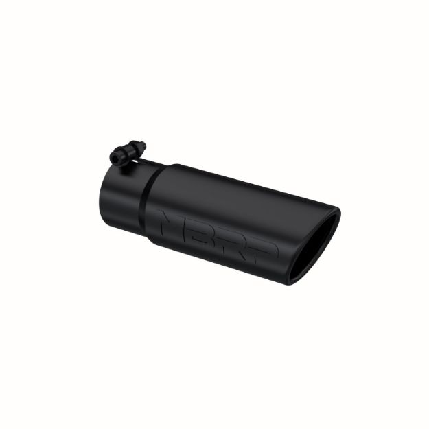 Picture of Exhaust Tip 3 1/2 Inch O.D. Angled Rolled End 3 Inch Inlet 10 Inch Length MBRP