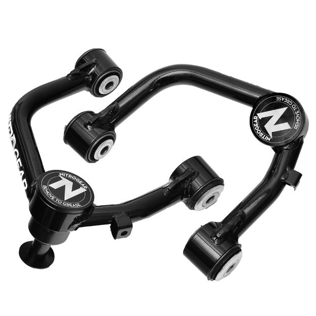 Picture of Extended Travel Ball Joint Style Upper Control Arms Pair for 05-Pres Toyota Tacoma Nitro Gear & Axle