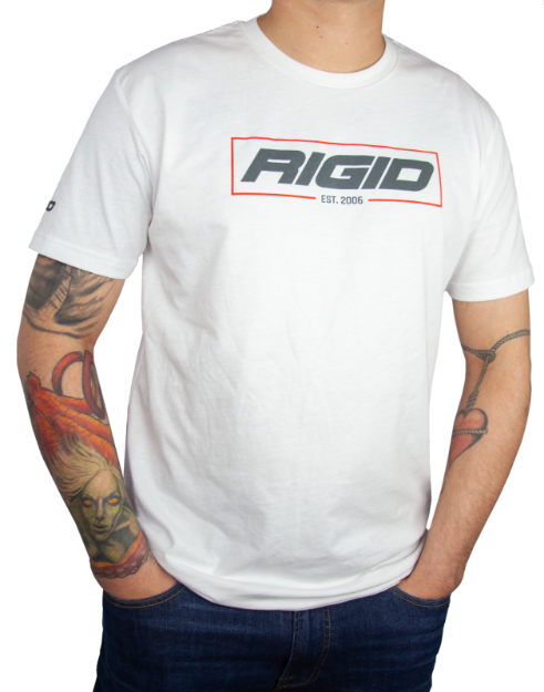 Picture of RIGID T Shirt Established 2006 White