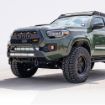 Picture of 16-Up Tacoma Stealth Bumper 32 Inch LED Bar Combo Beam Bumper Light Bar-Blue-Tall 32 Inch Spot Beam with Relocation Mounts Bumper Light Bar Switch No Winch No D-Ring Cali Raised LED