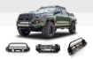 Picture of 16-Up Tacoma Stealth Bumper 32 Inch LED Bar Spot Beam Bumper Light Bar-Blue-Tall 32 Inch Spot Beam with Relocation Mounts No Switch No Winch No D-Ring Cali Raised LED