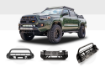 Picture of 16-Up Tacoma Stealth Bumper 32 Inch LED Bar Spot Beam Bumper Light Bar-Blue-Tall 32 Inch Combo Beam with Relocation Mounts No Switch No Winch No D-Ring Cali Raised LED